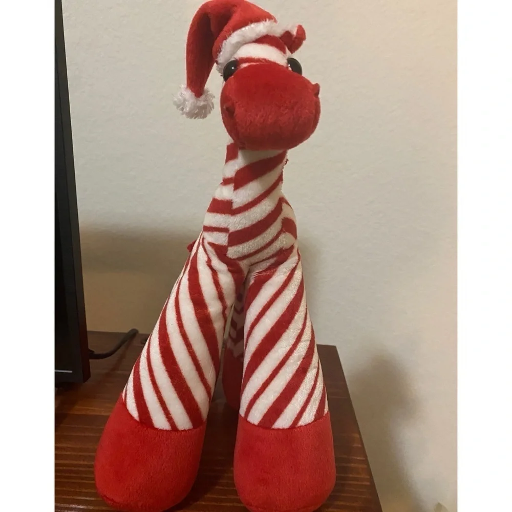 VTG Rare Bestever Funny Feet Peppermint Candy Cane Weighted Christmas 14”Pony